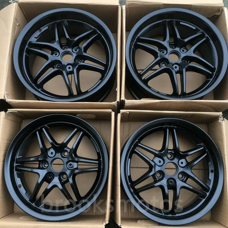 16インチ  17インチ  B Vii スタイル ホイール  スマートフォート 3X112 サテンブラック フル Brn-1149 1