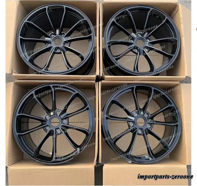 1点限り 20インチ 21インチ 新品 グロス ブラック スタイル 鍛造 ホイール ポルシェ 997 911 ターボ S　-Brn-12614　鍛造　★ 1