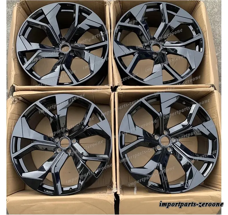 1点限り 22インチ グロス ブラック ホイール フィット スタッガー付き 鍛造 ホイール ジャガー Fペース Svr　-Brn-12667★ 1