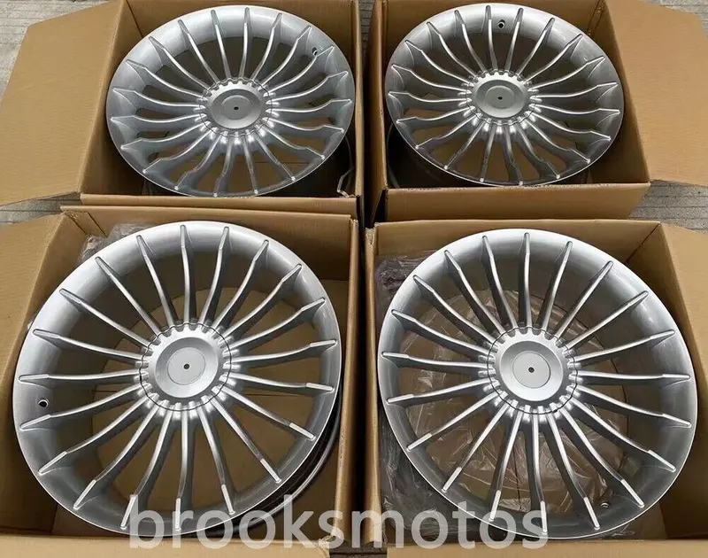 2008-2014 Bmw 7 シリーズf 01 02 03 04  21インチ B 7 スタイルシルバーホイール Brn-1444 1