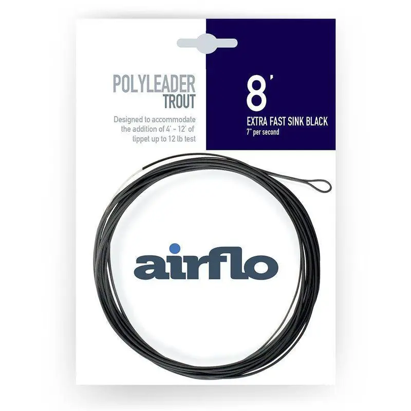 Airflo | Polyleader | Trout | 8' | Extra Fast Sink Black | 7" Per Second 1