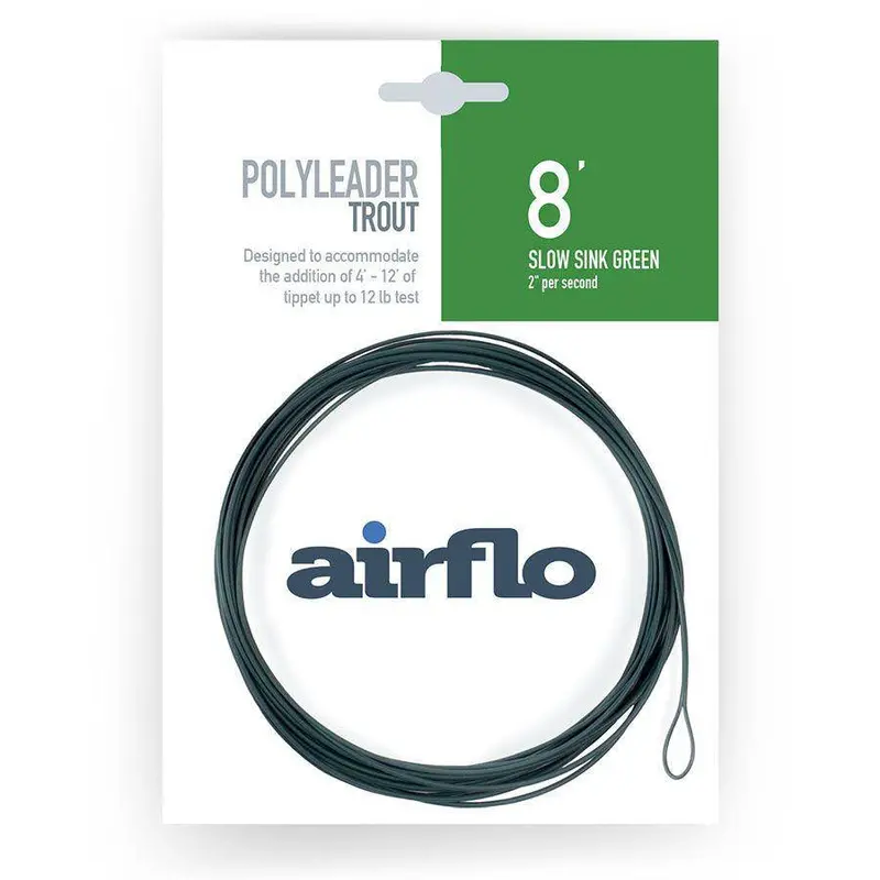 Airflo | Polyleader | Trout | 8' | Slow Sink Green | 2" Per Second 1