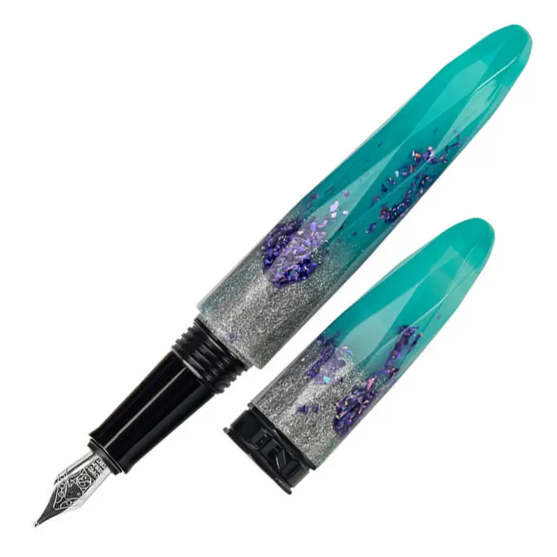 Benu Briolette Fountain Pen Luminous Lagoon 1