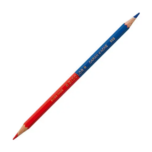 Caran D'ache Bicolor Pencil 999 Blue + Red 1
