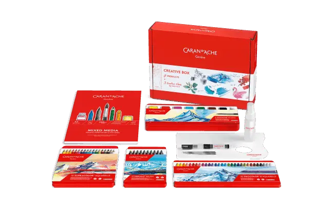 Caran D'ache Creative Box Multi-Product Set With Online Classes 1