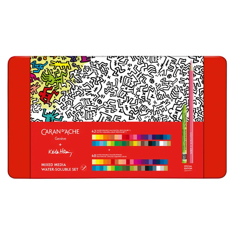 Caran D'ache Mixed Media Set Keith Haring Special Edition 1