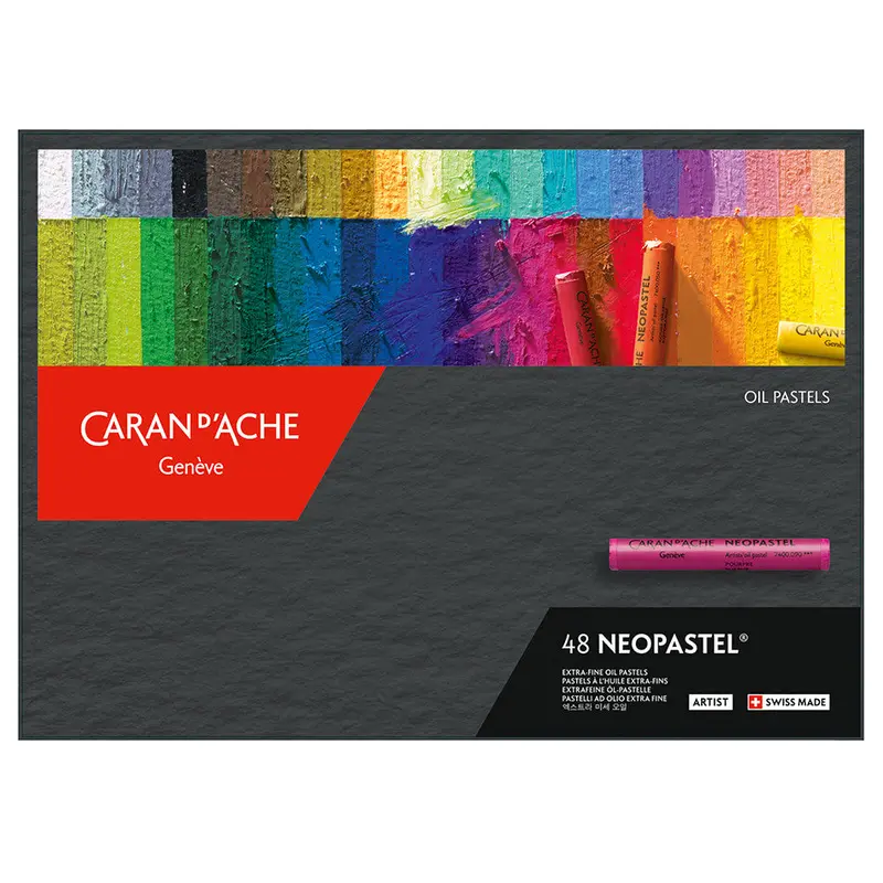 Caran D'ache Neopastel Oil Pastel Box Of 48 1