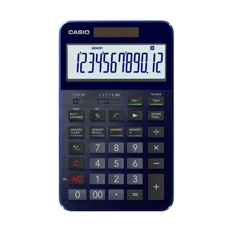 Casio S100x Flagship Desktop Calculator Blue 1