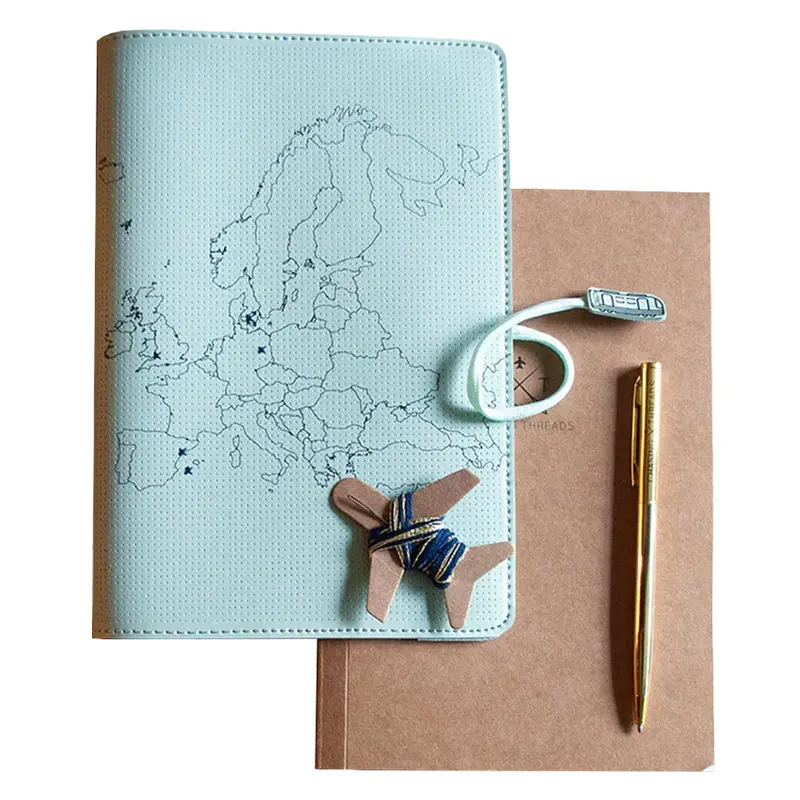 Chasing Threads Stitch Europe Travel Notebook Mint 1