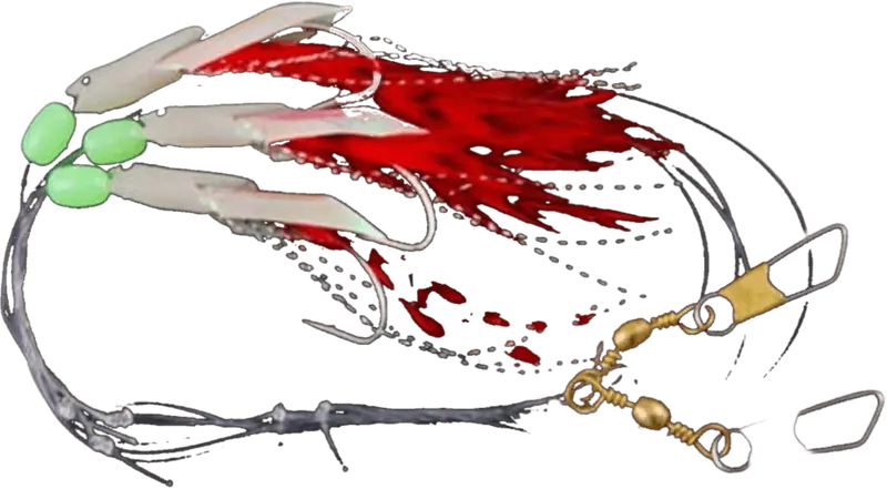 Connemara | Salt Water Hokkai Red | 3 Hook | 2/0 1