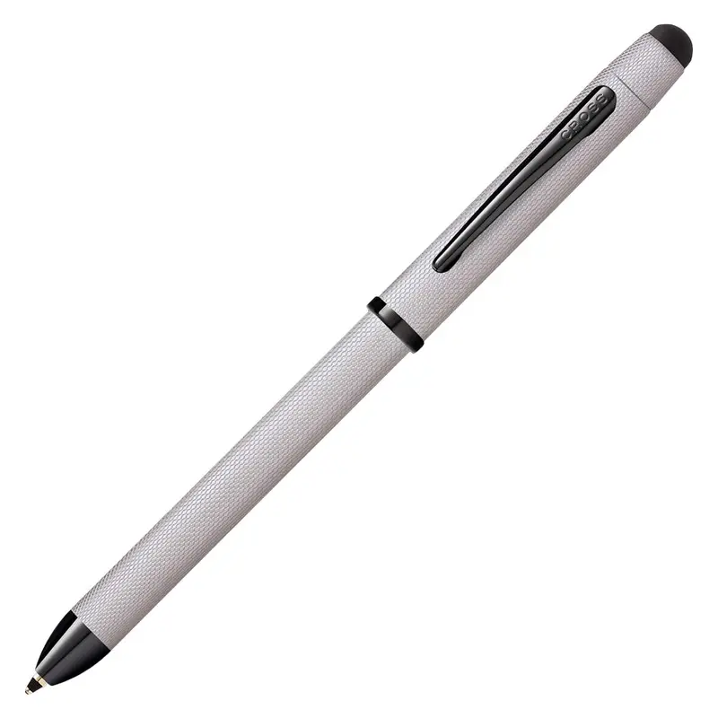 Cross Tech 3+ Multifunction Pen With Stylus Brushed Chrome 1