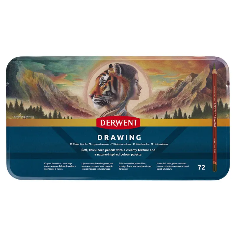 Derwent Drawing Pencils Tin 72 1