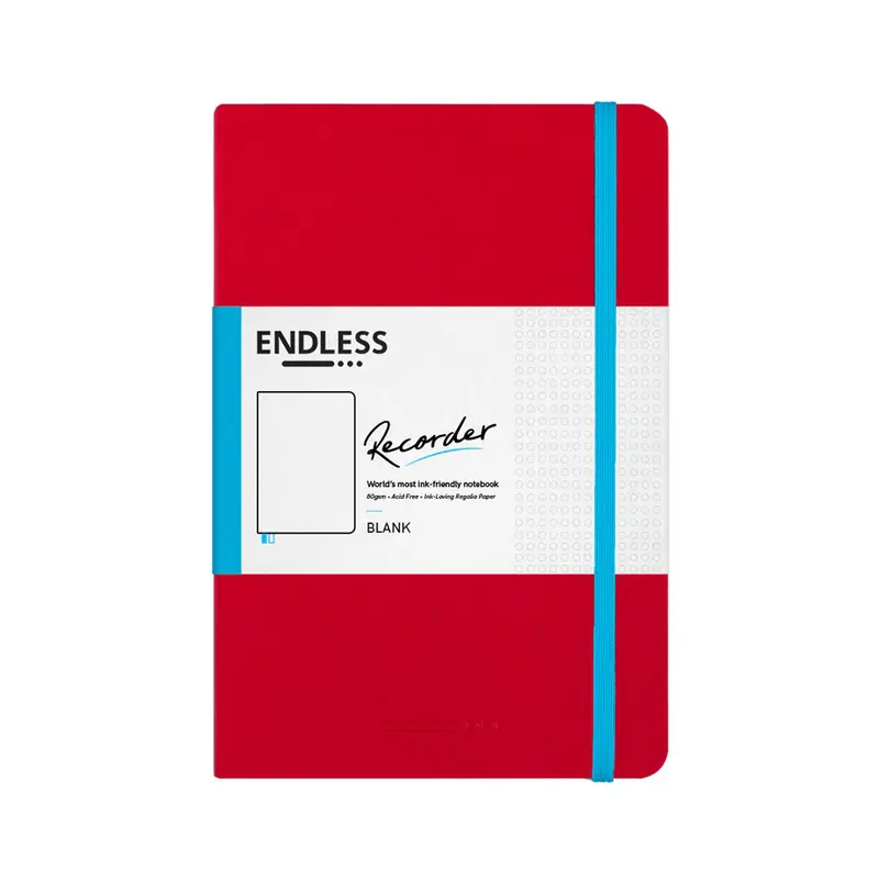 Endless Recorder Notebook A5 Crimson Sky 1
