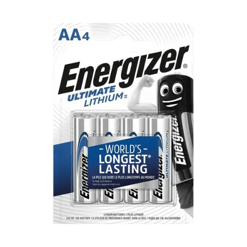 Energizer | Ultimate Lithium Batteries | L91, Type Aa | 4Pk 1