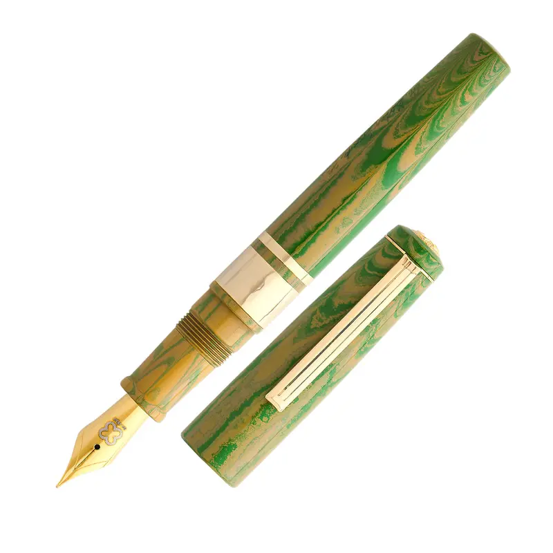 Esterbrook Model J Fountain Pen Lotus Green Custom Needlepoint 1