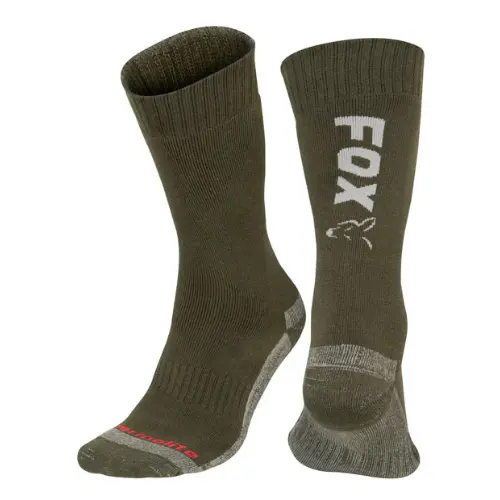 Fox | Thermolite Long Socks | Green/Silver 1