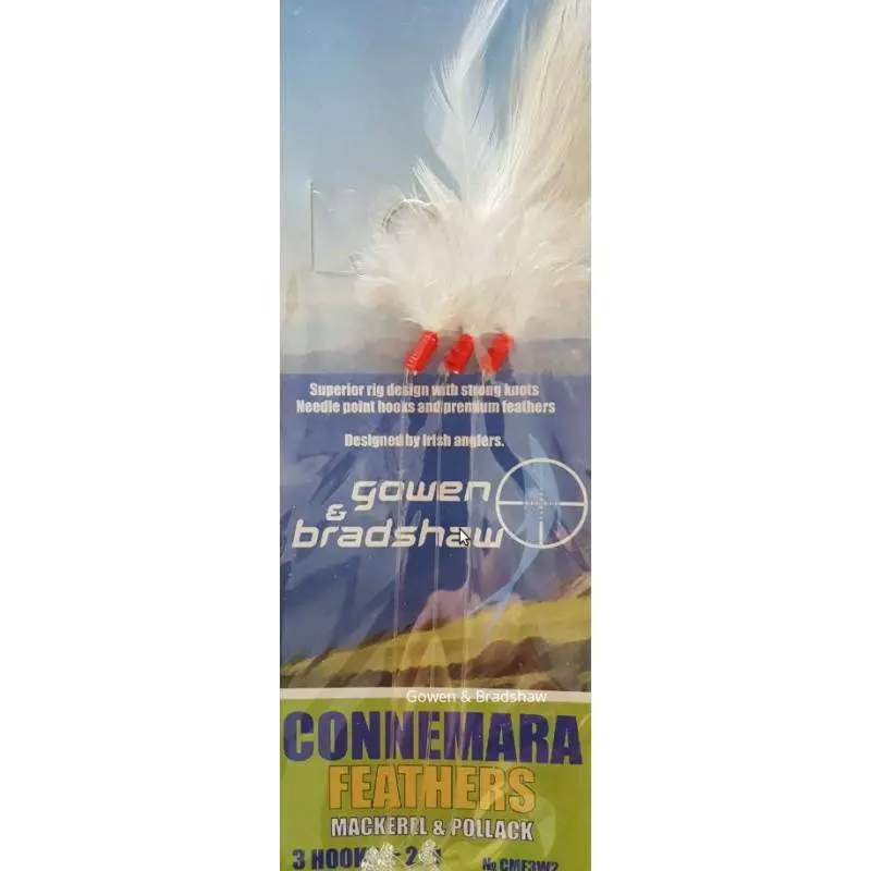 Gowan & Bradshaw | Connemara | Mackerel Feathers | White 1