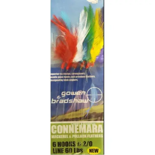Gowen & Bradshaw | Connemara Mackerel Feather | Colour | 3Hk | #2/0 1