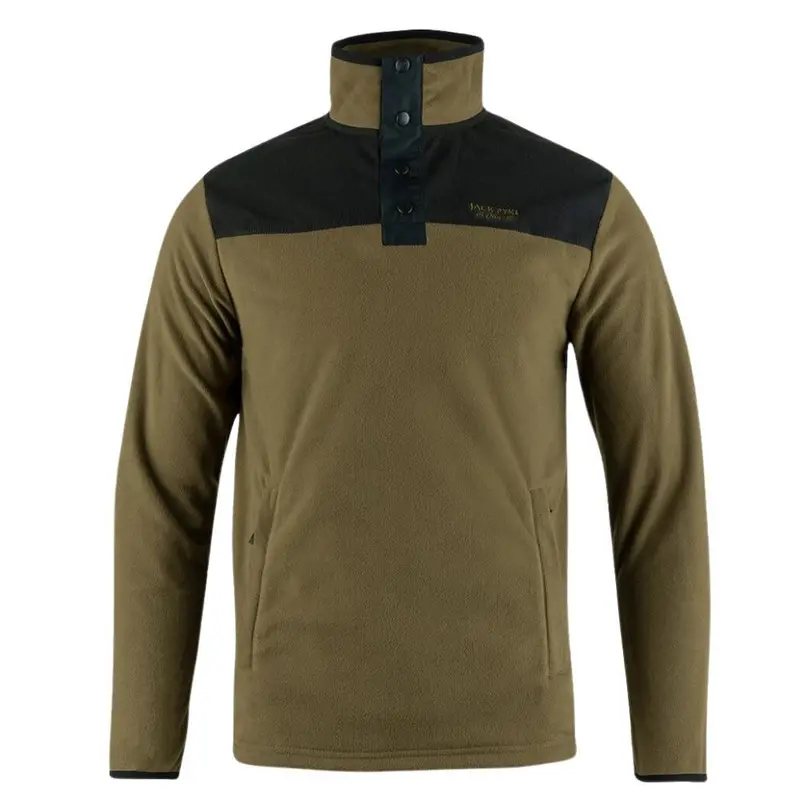 Jack Pyke | Snap Neck Fleece | Dark Mustard 1
