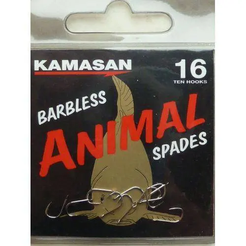 Kamasan Hooks | Animal Spades | Barbless Hooks 1