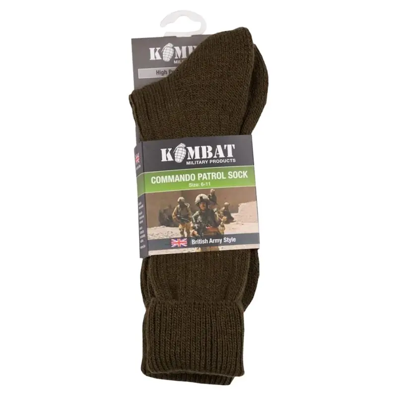 Kombat | Patrol Socks | Olive Green 1