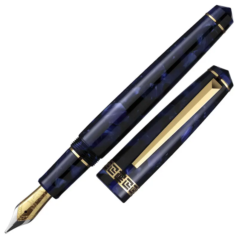 Laban Rosa Fountain Pen Blue Marble 1