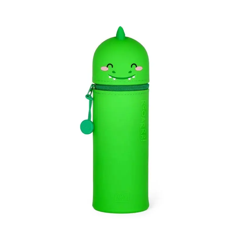 Legami Kawaii 2-In-1 Soft Silicone Pencil Case Dino 1