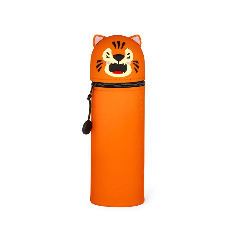 Legami Kawaii 2-In-1 Soft Silicone Pencil Case Tiger 1