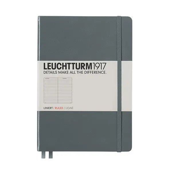 Leuchtturm1917 Hardcover Notebook Medium Anthracite 1