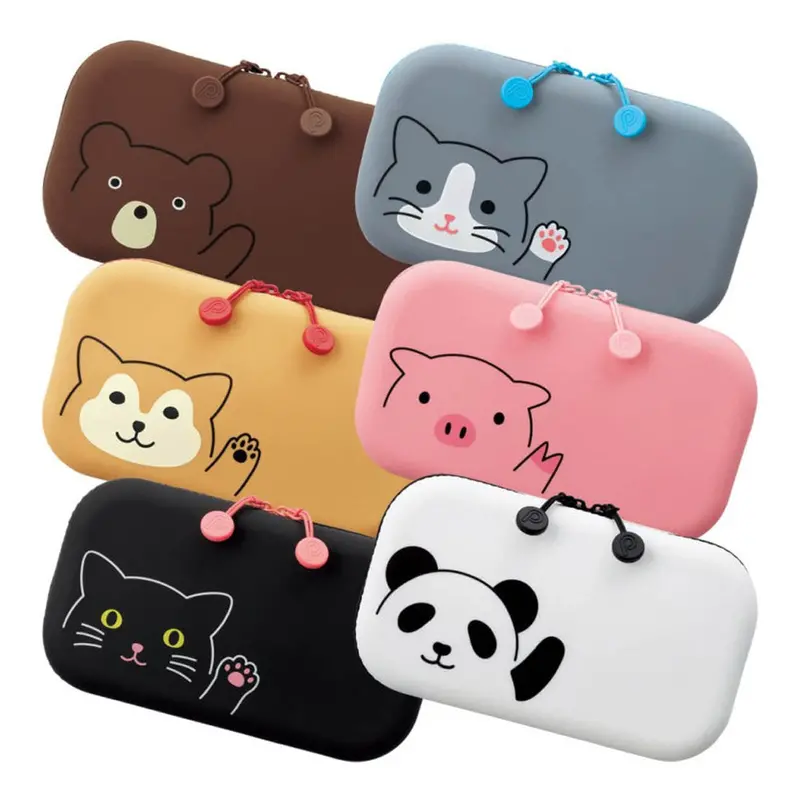 Lihit Lab Punilabo Zipper Pouch Black Cat 1
