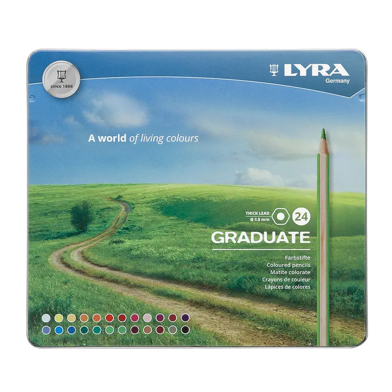 Lyra Graduate Coloured Pencil 24 Tin 1
