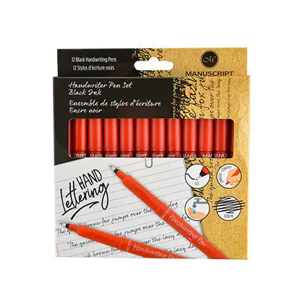 Manuscript Handwriting Pen Set Of 12 1