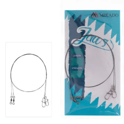 Mikado | Tungsten Leader | Jaws | Extralight | 15Cm/2.5Kg | 2Pcs 1