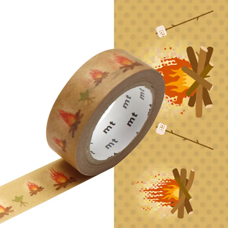 Mt Washi Masking Tape - 15Mm X 7M - Bonfire 1