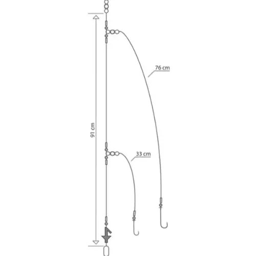 Mustad | Two Hook Bomber Rig 1