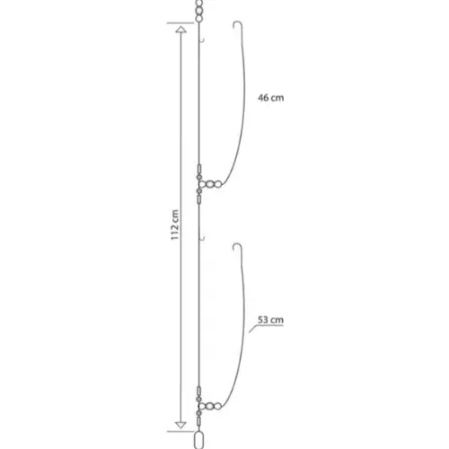 Mustad | Two Hook Clipped Up Rig 1