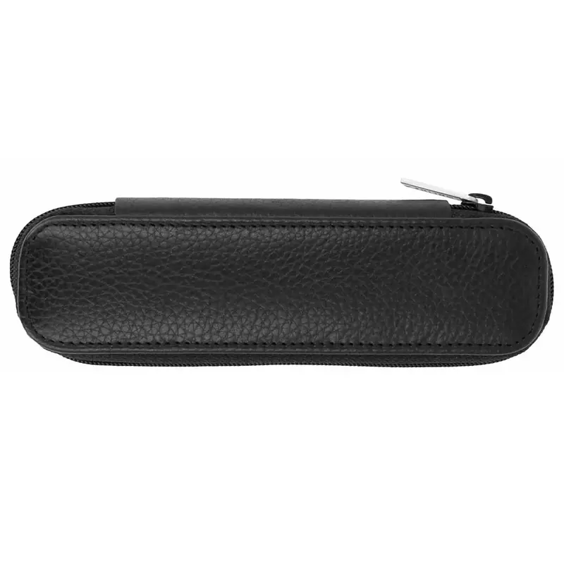 Online Leather 2-Pen Case Black 1