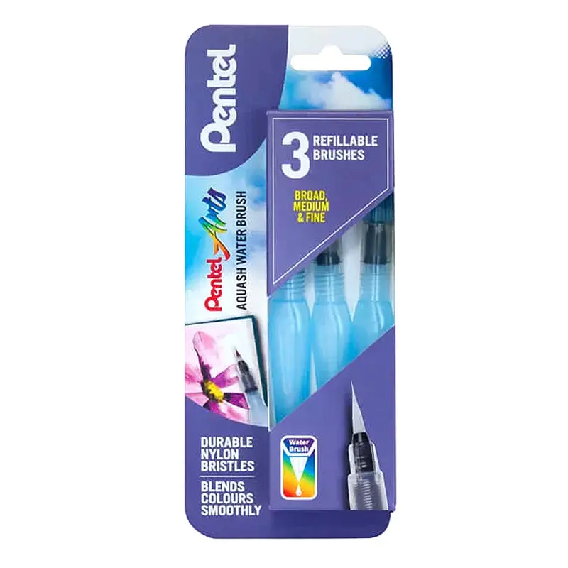 Pentel Aquash Waterbrush Set Of 3 1