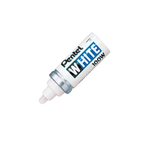 Pentel White Marker Pen Broad 100W 1