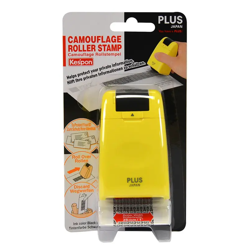 Plus Camouflage Roller Stamp Yellow 1