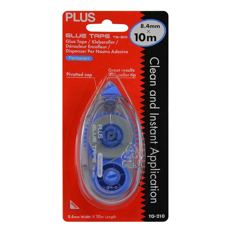 Plus Permanent Glue Roller R 10M X 8.4Mm 1