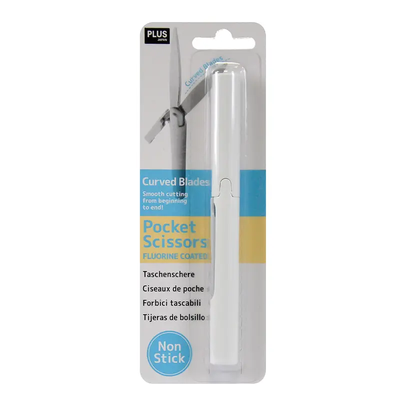 Plus Pocket Scissors White 1
