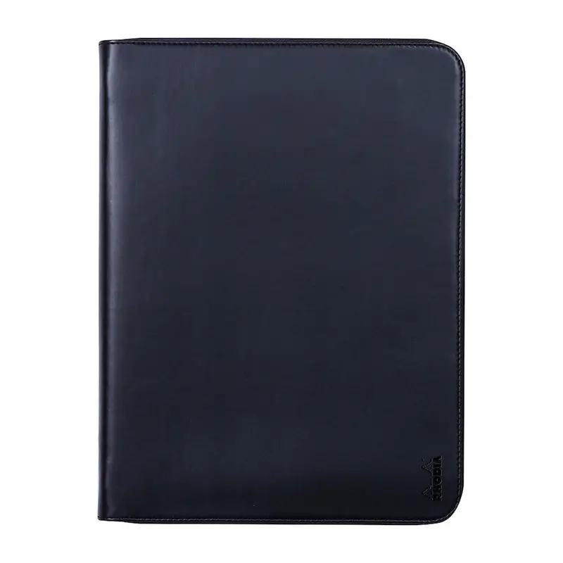 Rhodia Large Zipped Portfolio A4 Black 1