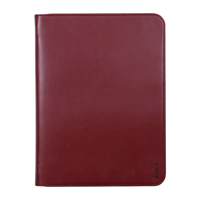 Rhodia Large Zipped Portfolio A4 Burgundy 1