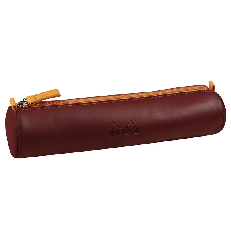 Rhodia Rhodiarama Round Pencil Case Burgundy 1