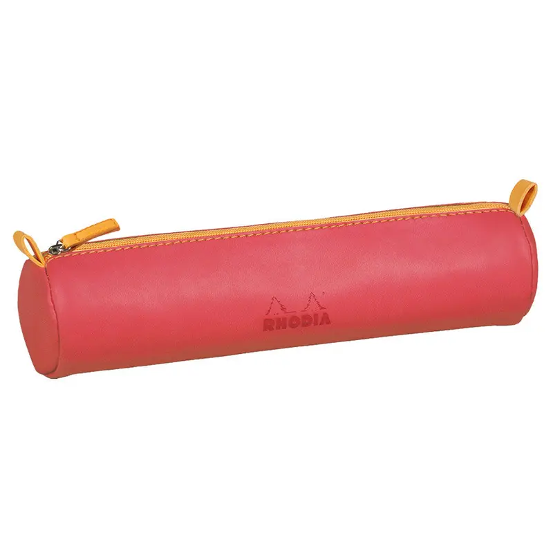Rhodia Rhodiarama Round Pencil Case Coral 1