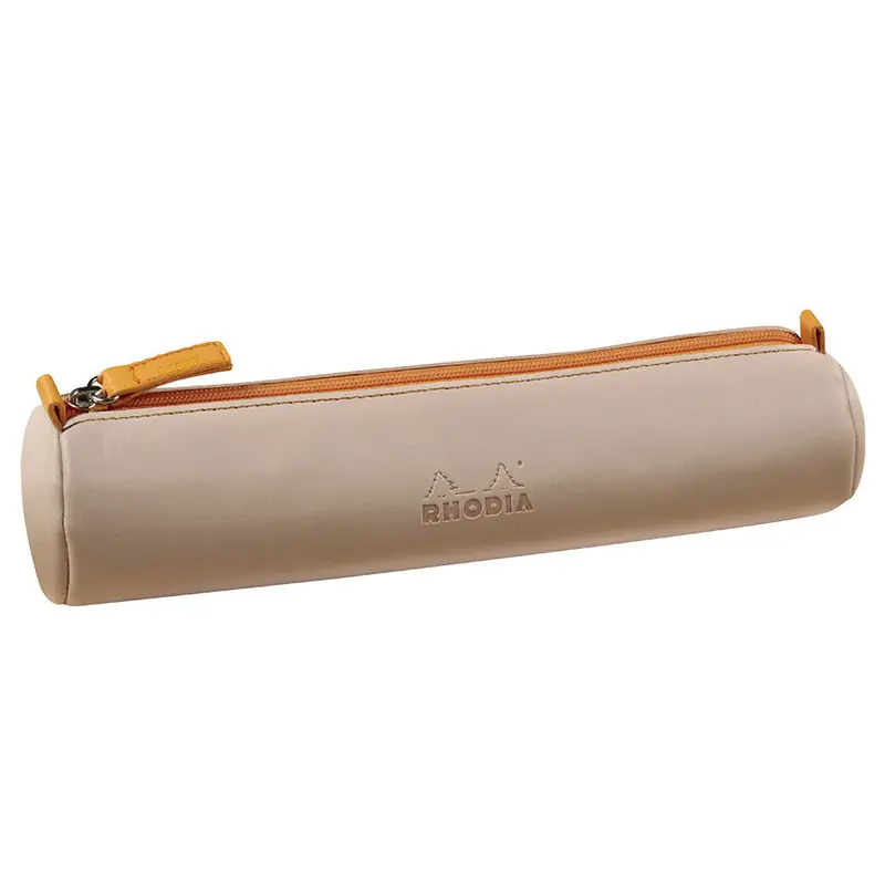 Rhodia Rhodiarama Round Pencil Case Rose Smoke 1