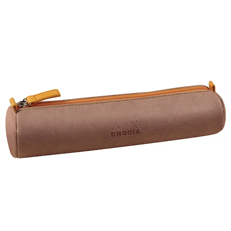 Rhodia Rhodiarama Round Pencil Case Rosewood 1