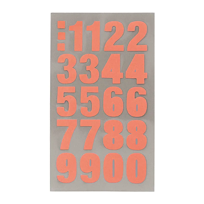 Rico Office Sticker Neon Red Numbers 1