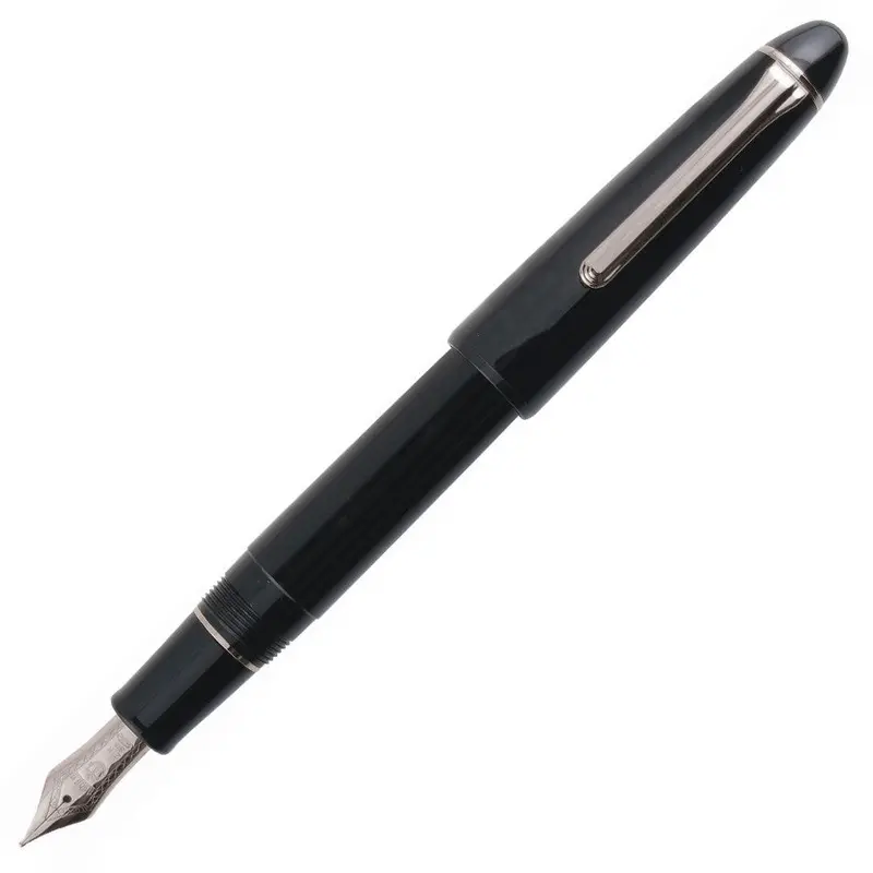 Sailor 1911 Ringless Fountain Pen Simply Black With Rhodium Trim 21K 1